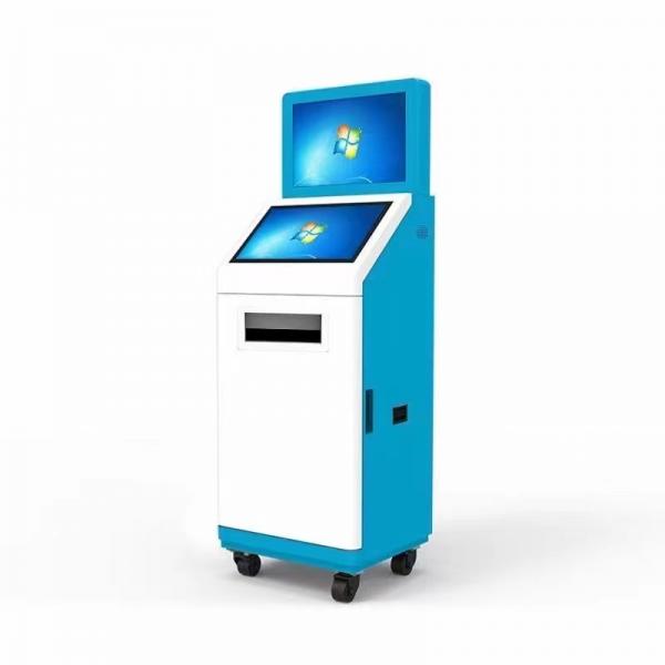 Quality 19 Inch Touch Screen Self Service Kiosk 1920x1080 With A5 Printer ID Card Reader for sale