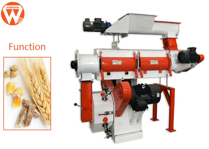 China 22Kw 3Mm Pellet Chicken Feed Pelletizer Machine For Quail Feed Manufacturing factory