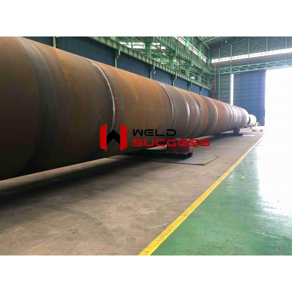 Quality 200 Ton Bolt Adjustment Tank Turning Rolls With Metal Roller / HGK Pipe Rollers For Welding for sale