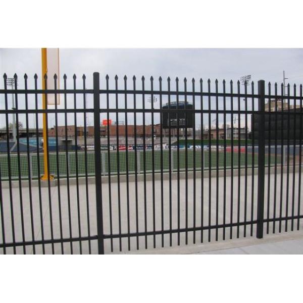 Quality Easily Assembled Decorative Wrought Iron Steel Fence for sale