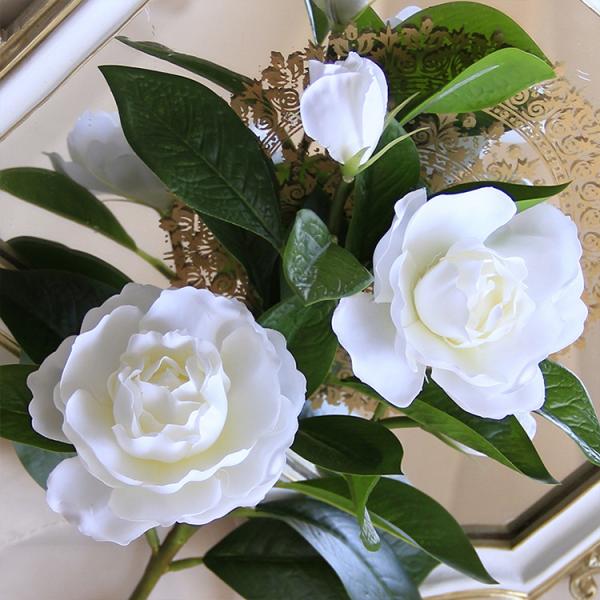 Quality Custom Silk Artificial Gardenia Flowers Bouquet Arrangements for sale