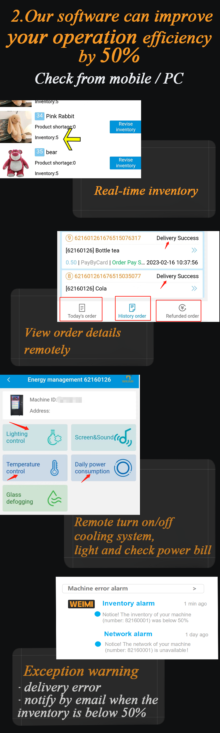 micron automatic toy vending machine with smart management system