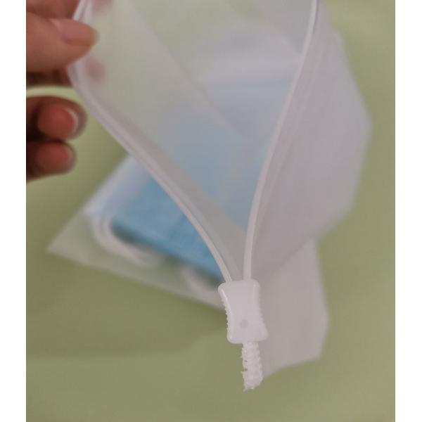 Quality Matte / Frosted Biodegradable Plastic Zipper Bags For T Shirt Swimwear for sale