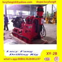China China Cheapest XY-2B Skid Mounted Portable Diamond Core Drilling Rig With Deutz Engine F4L912  For Sale factory
