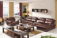 China Contemporary genuine leather section corner sofa furniture factory