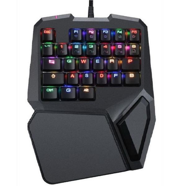 Quality One Handed Razer Grade Quiet Xbox Gaming Keyboard RGB Luminescence for sale