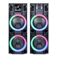 China Plastic Wood Bluetooth Party Box Speaker Double 12 Inch 4Ω AC 220V factory