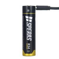 china 3.7 Volt 3400mAh 18650 Rechargeable Battery With Micro USB Charging Port