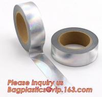China foil washi tape holographic foil washi tape,Gold Laser Decorative Reflective Customized Washi Tape,Decorative Adhesive T factory