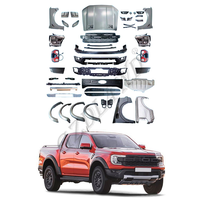 China GZDL4WD Conversion Kit Car Bumper Body Kits For Ranger XL XLS Upgrade To Raptor 2022 Look factory