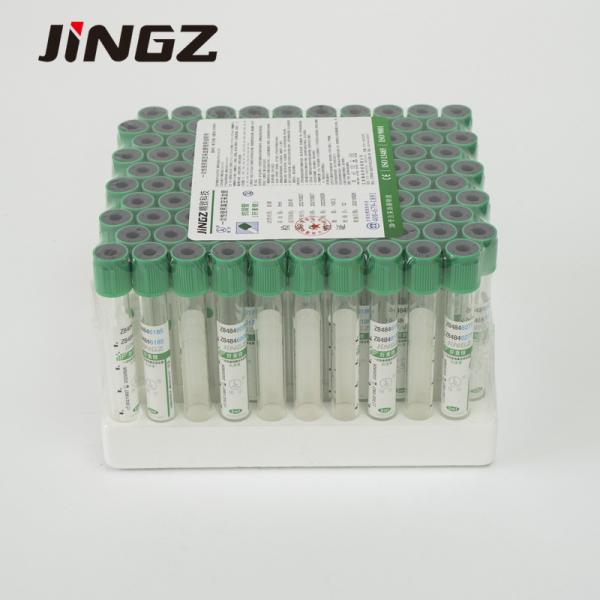 Quality 13*75mm Green Top Lithium Heparin Tube 4 Ml Blood Tubes For Biochemical Tests for sale