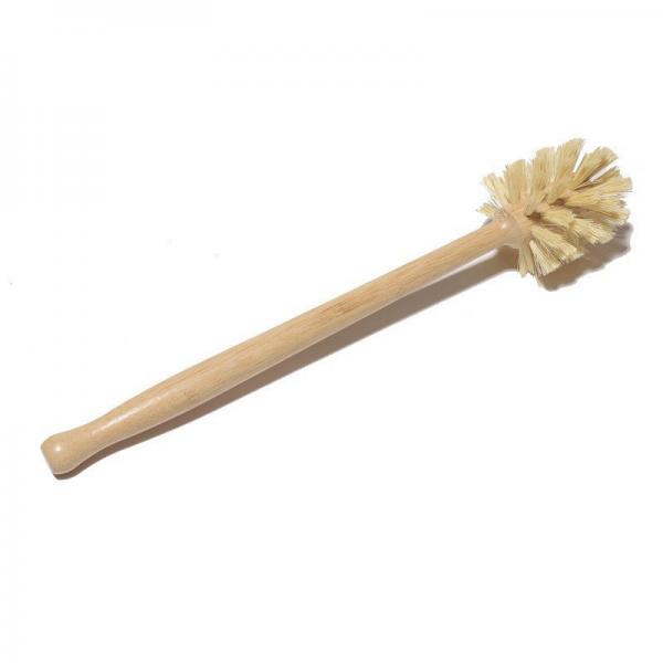 Quality Natural Sisal Bristles Wood Bathroom Scrub Brush Bamboo Toilet Cleaning Brush for sale