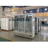 China Commercial Freezer 3 Glass Doors Auto Defrost Ice Cream Upright Display Fridge Freezer factory