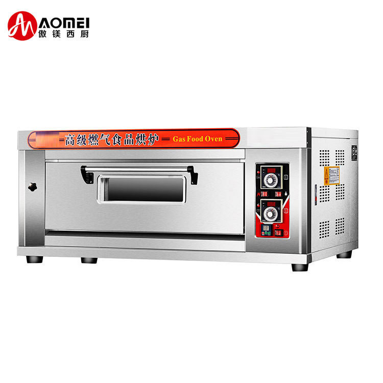 China AO-20Q Model Single Deck Gas Bakery Oven for Philippines Bakery at 1330x840x600mm factory