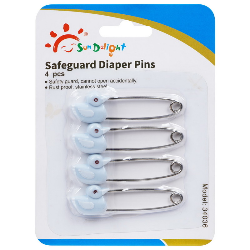 China 4pcs Stainless Steel Safeguard Baby Diaper Pins for sale