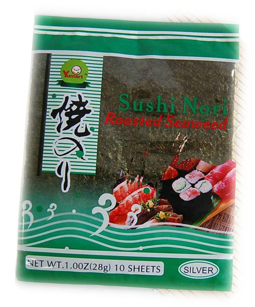 Quality 28g Kosher Yaki Nori Seaweed 10 Sheets With Original Wrapper for sale