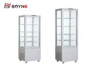 China 215L Commercial Glass Door Refrigerator Drink Display Cabinet Showcase factory