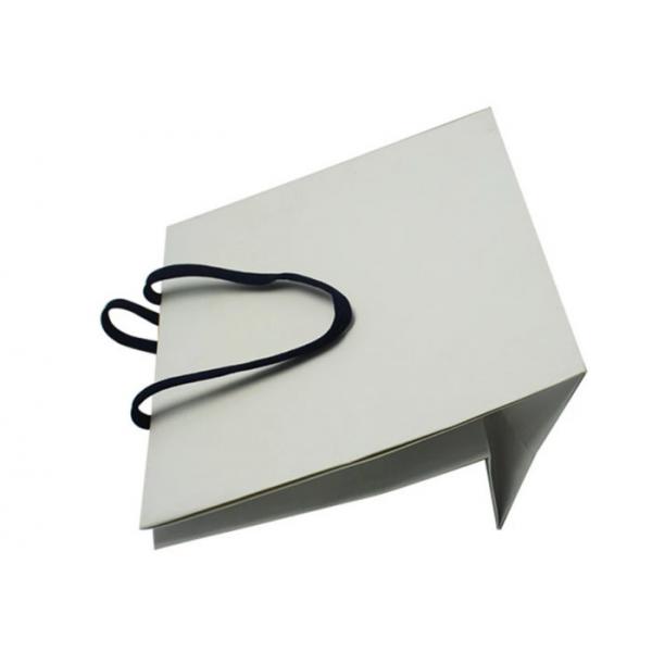 Quality Personalized Logo Paper Shopping Bags High Durability With Rope Handles for sale