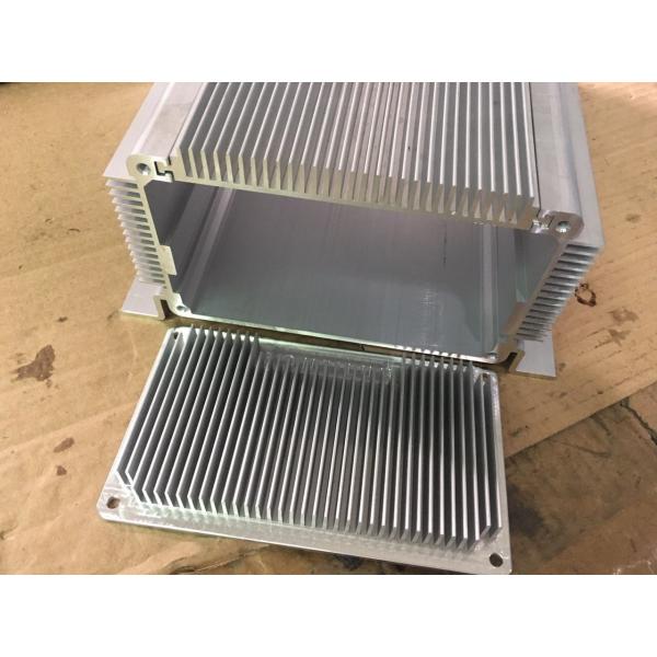 Quality Aluminium Extrusion Power Box Heatsink Sandblast Anodized Outer Box for sale