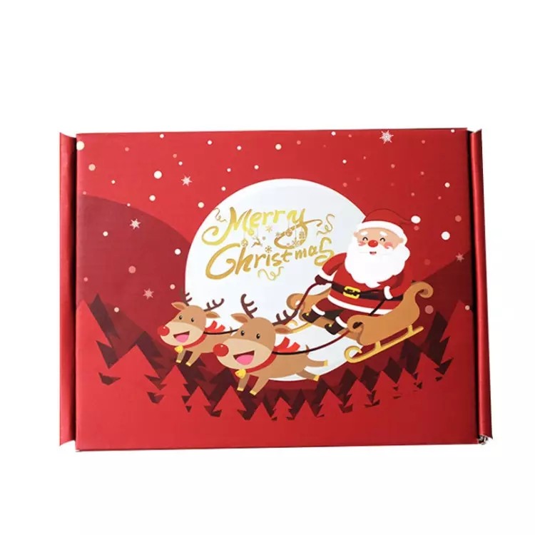 China Advent Calendar Christmas Cardboard Gift Boxes Embossing Printing factory