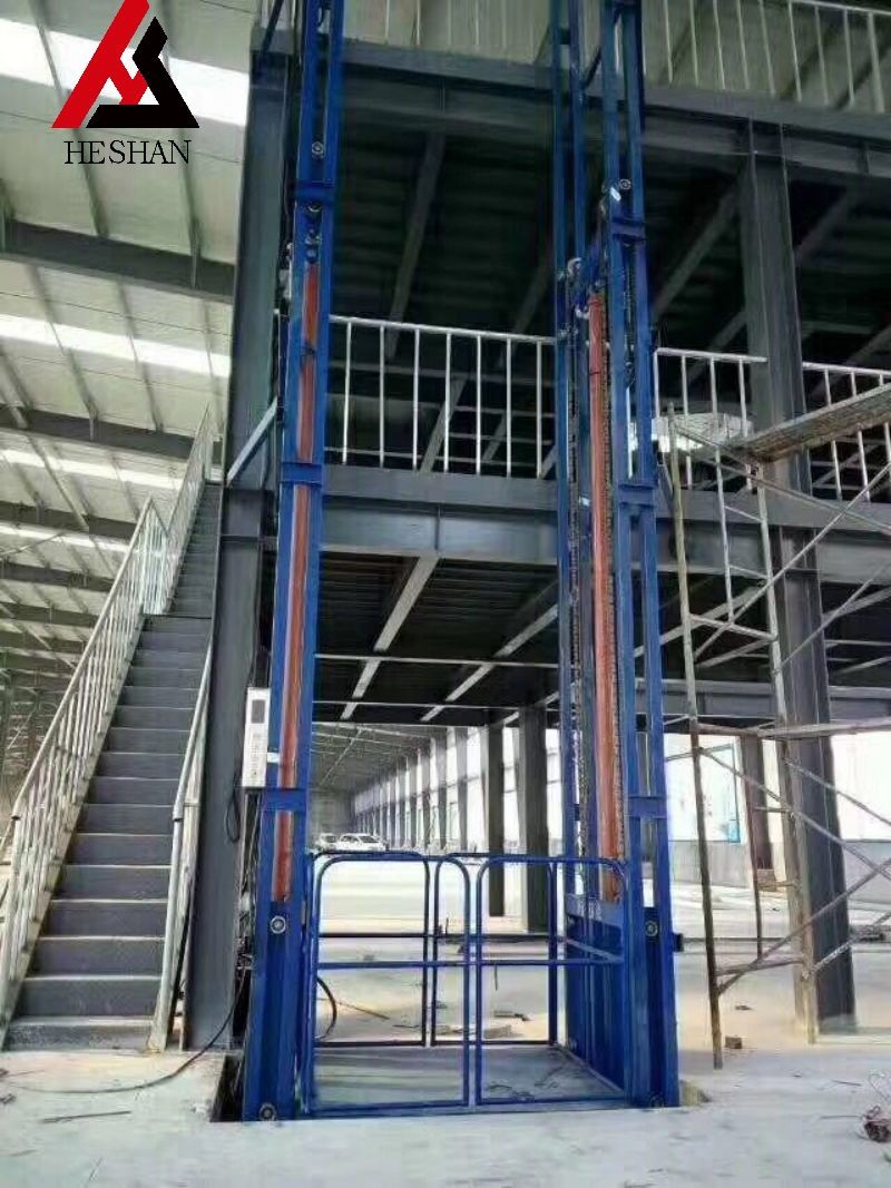 China Outdoor Cargo Lift Elevator Hydraulic Warehouse Freight Elevator Customized factory