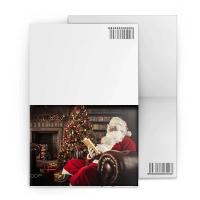China Merry Christmas Custom Lenticular Printing Greeting Card With Santa Claus 3D Effect factory