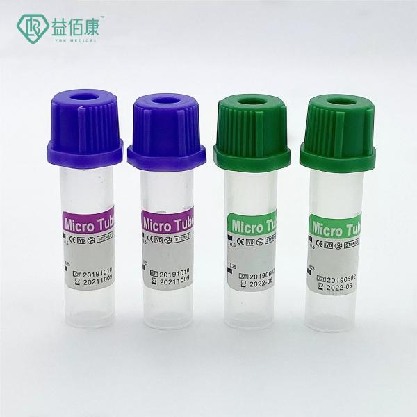Quality 0.5ml PP Disposable Specimen Collection Tube Lavender Microtainer Infant Use for sale