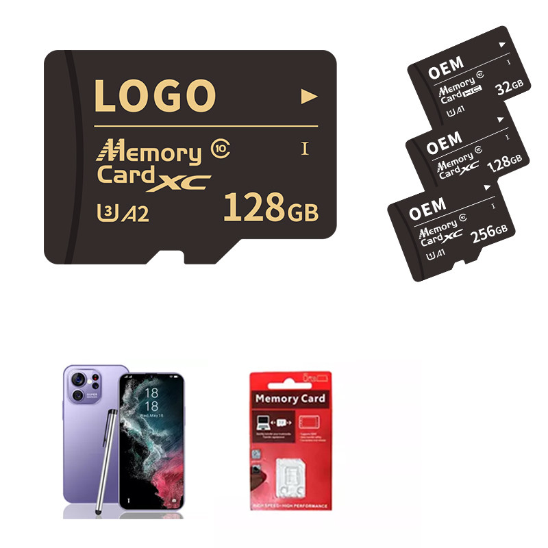 China Private Logo Mobile Phone Memory Card Tf Memory Card Ultra Class 64gb 128gb 256gb factory
