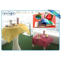 China Multi Color / Multi Gram / 30-80 Gram PP Spunbond Non Woven Table Cover Outdoor Party for sale