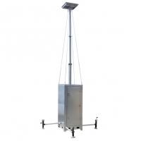China 6m To 9m Mast Mobile Surveillance Unit Cubiod Tower Customized Height factory