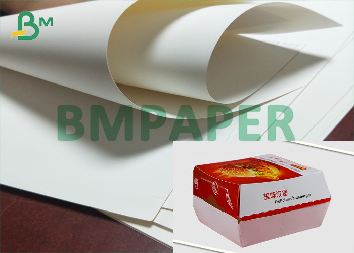 China 37'' × 25'' 210 gsm Food Grade Grease Resistant White Board For Burger Sheets factory