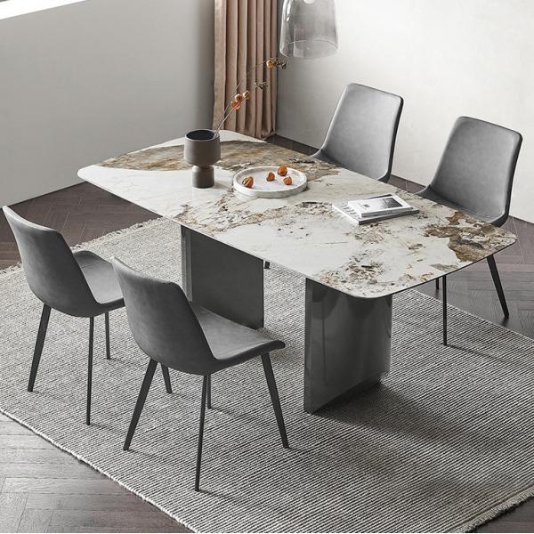 Quality Marble Table Top Square Dining Room Tables 1.8x0.9m For Villa for sale