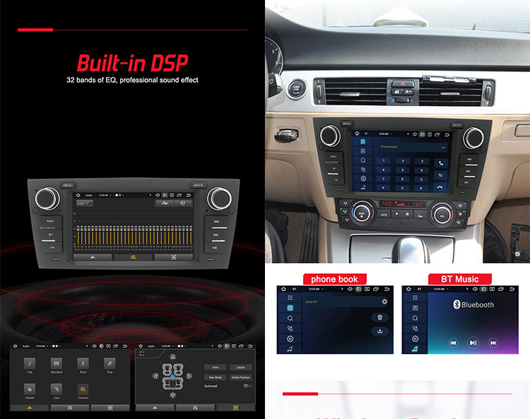 Customized 7 Inch Android Car Stereo With RGB Button Light Wireless Carplay