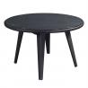China Black 1.2mm Thickness Aluminum Tube Outdoor Table Chairs factory