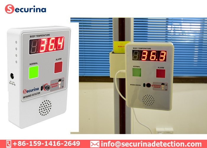 China Touchless Wall Mounted Human Temperature Measure Thermometer with LED Display factory