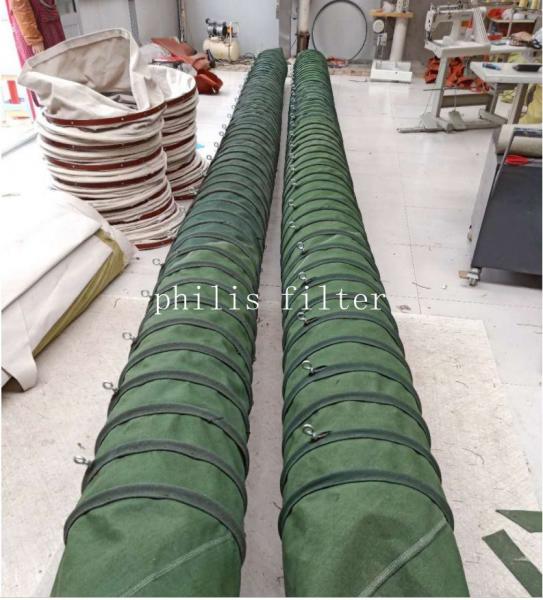 High Temperature Dust Air Filter Bags for Cement Industry Cement Canvas