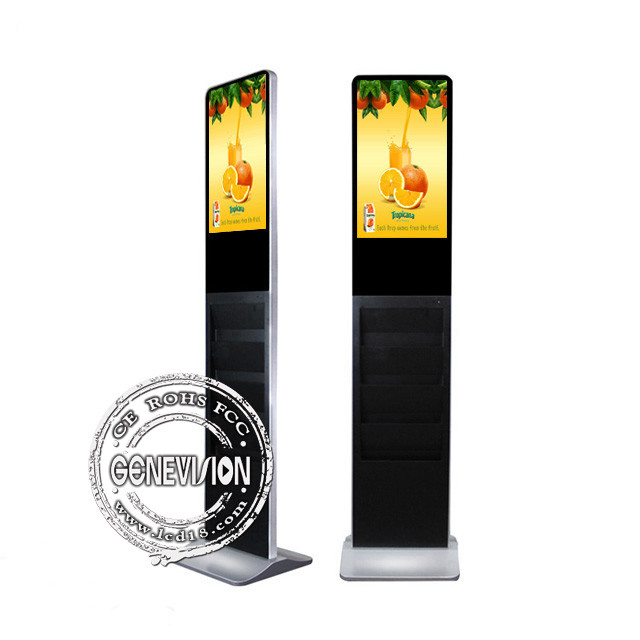 China 21.5'' Standing Floor Advertising Player AC 110V~240V With Stand Alone Version And Holder factory