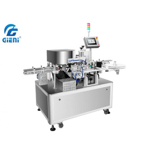 Quality 2KW 90pcs/Min Cosmetic Lipstick Labeling Machine For End Face for sale