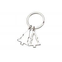 Quality Small Car Laser Engraved Keychain Tree Souvenir Gift Keyring Silver Zinc Alloy for sale