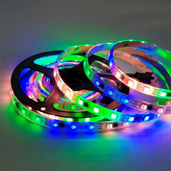 Quality Smart Sound Controlled Music Reactive Led Lights Music Sync 5050 Flexible Neon for sale