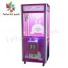 China Lollipop Candy Toy Claw Grabber Machine Pink Tempered Glass Material factory