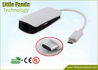 China Multifunctional 1 Port 10/100/1000Mbps RJ45 Gigabit USB Ethernet Adapter with 2 Ports USB Type C Hub factory