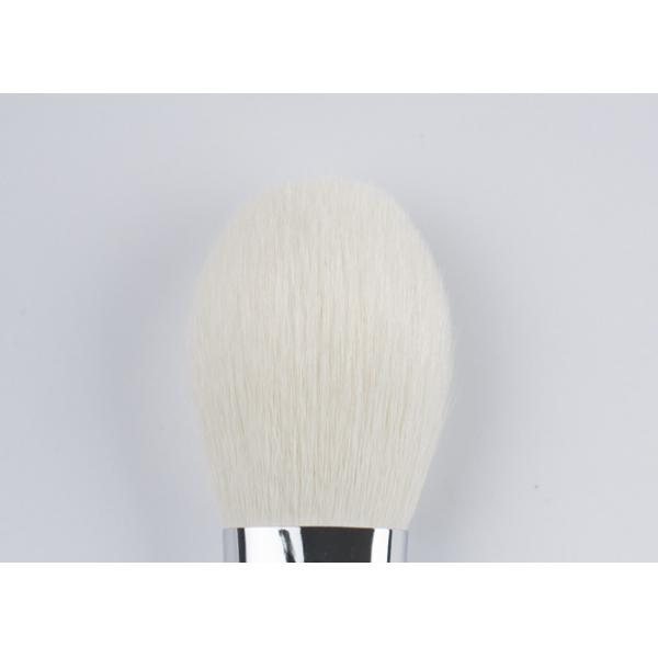 Quality Elite White Slight Tapered Blush Organic Makeup Brushes / Cosmetic Brush Set for sale