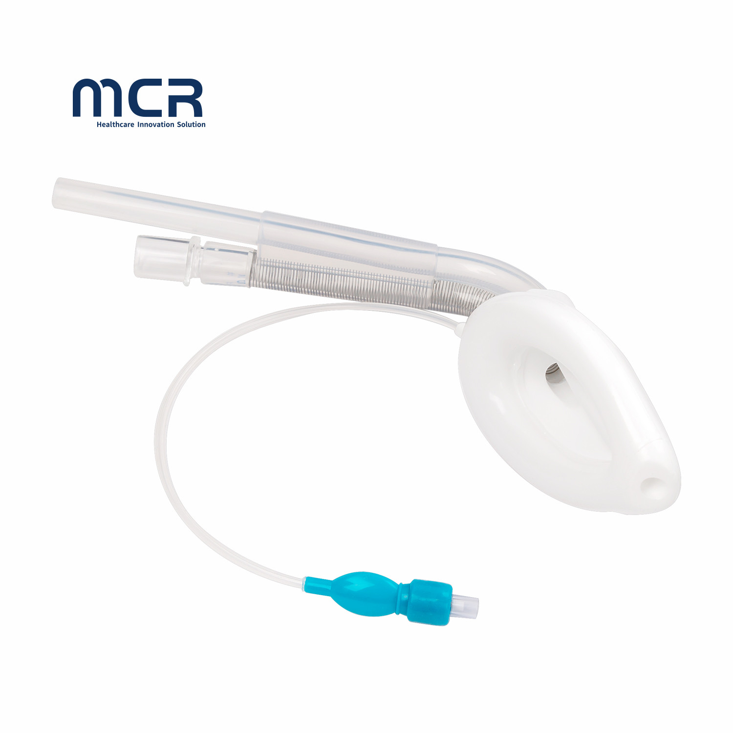 China Strengthening Neck and Smooth Surface Double Lumen Curved Laryngeal Mask Airway with Liquid Silicone Cuff factory