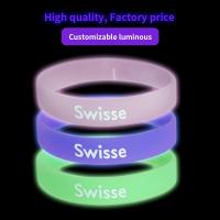 China Gift Printed Silicone Wristbands 1-5mm Width Custom Bracelets With Logo factory