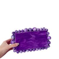 China Perspex White Acrylic Clutch Bag For Women Lucite Clutch Purse Crystal Ladies factory