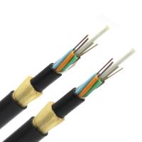 Quality Overhead ADSS Fiber Optic Cable 72 Core Double PE Jacket Outdoor Engineering for sale