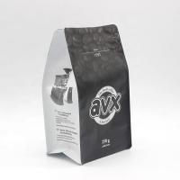 Quality Black Coffee Bags Custom Aluminum Foil Flat Bottom Pouch Bag For Coffee for sale