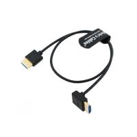 China 8K 2.1 HDMI Cable High Speed For Atomos Ninja V Monitor Straight To Down Angle HDMI Cord For Z CAM E2/Sony FS5/FS7 factory