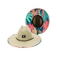 China Round Beach Patch Straw Hat For Tropical Fishing Eco Friendly factory